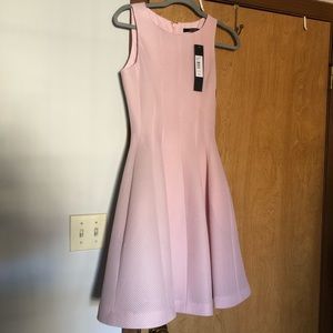 NWT Badgley Mischka pink A-Line neoprene dress 4